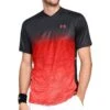 Under Armour - Forge Crew Short Sleeve Shirt - Schwarz/Rotes Shirt -Shorts Poloshirts Geschaft 1306638 001 37672