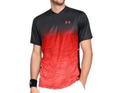 Under Armour - Forge Crew Short Sleeve Shirt - Schwarz/Rotes Shirt
