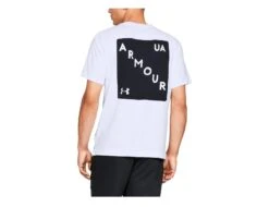 Under Armour - Be Seen S/S Graphic Drop - Weißes T-Shirt -Shorts Poloshirts Geschaft 1341681 100 39065 1