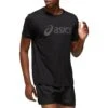 Asics - SILVER ASICS TOP - Schwarzes Herrenshirt -Shorts Poloshirts Geschaft 2011A474 001 43502