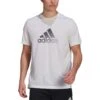 Adidas - Activated Tech AEROREADY Tee - Weißes Sportshirt -Shorts Poloshirts Geschaft GM8348 45636