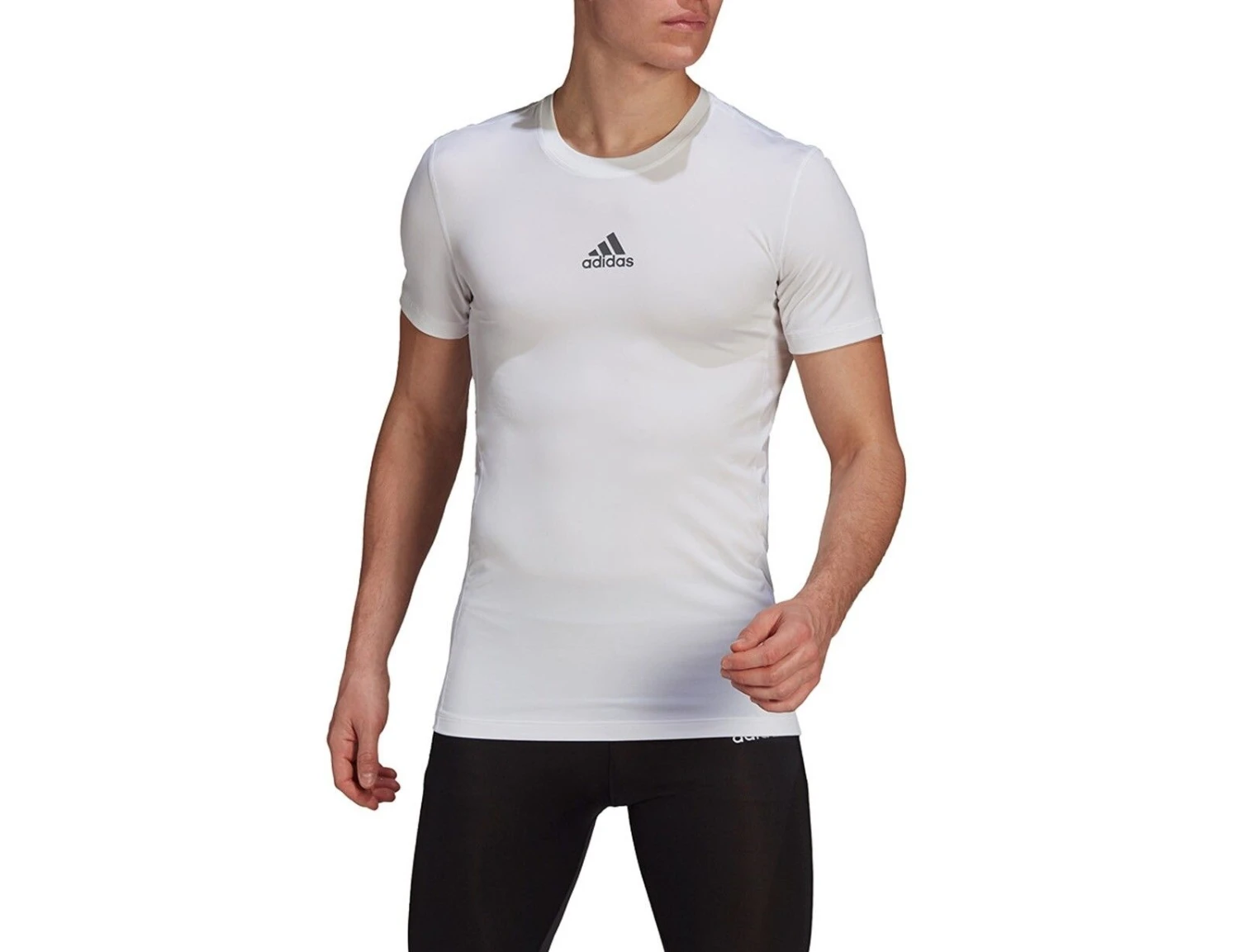 Adidas - Techfit Short Sleeve Top - Weißes Untershirt 3 Adidas - Techfit Short Sleeve Top - Weißes Untershirt