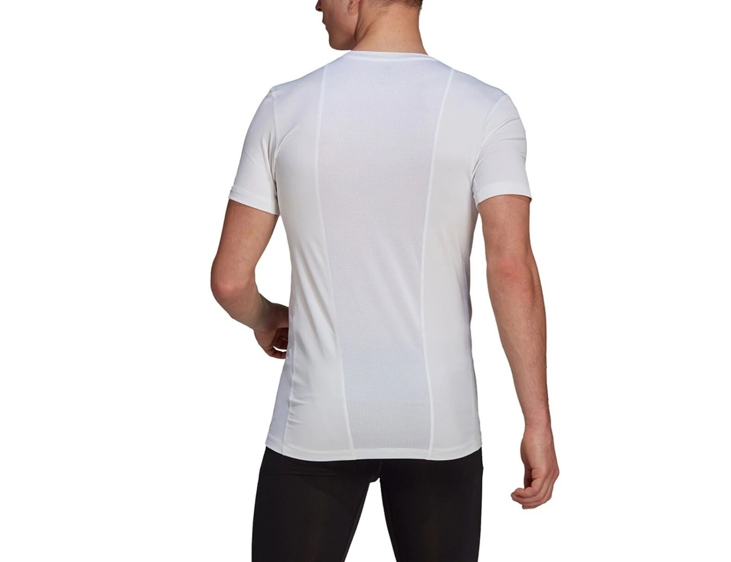 Adidas - Techfit Short Sleeve Top - Weißes Untershirt 4 Adidas - Techfit Short Sleeve Top - Weißes Untershirt – Bild 2