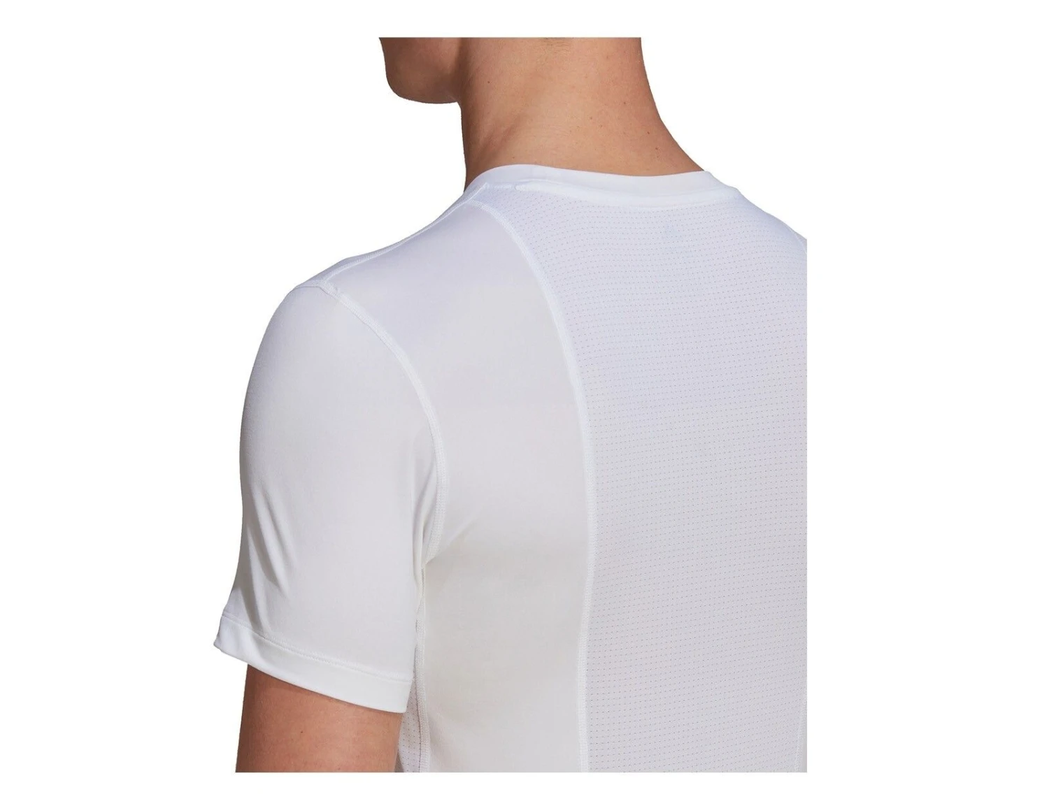 Adidas - Techfit Short Sleeve Top - Weißes Untershirt 6 Adidas - Techfit Short Sleeve Top - Weißes Untershirt – Bild 4