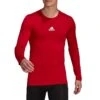 Adidas - Techfit Long Sleeve Top - Kompressionsshirt Rot -Shorts Poloshirts Geschaft GU7336 46529