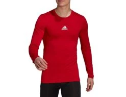 Adidas - Techfit Long Sleeve Top - Kompressionsshirt Rot