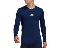 Adidas - Techfit Long Sleeve Top - Kompressionsshirt Blau