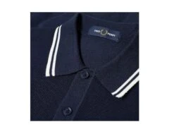 Fred Perry - Twin Tipped Knitted Shirt - Blaues Poloshirt -Shorts Poloshirts Geschaft K8500 E97 44099 2 1