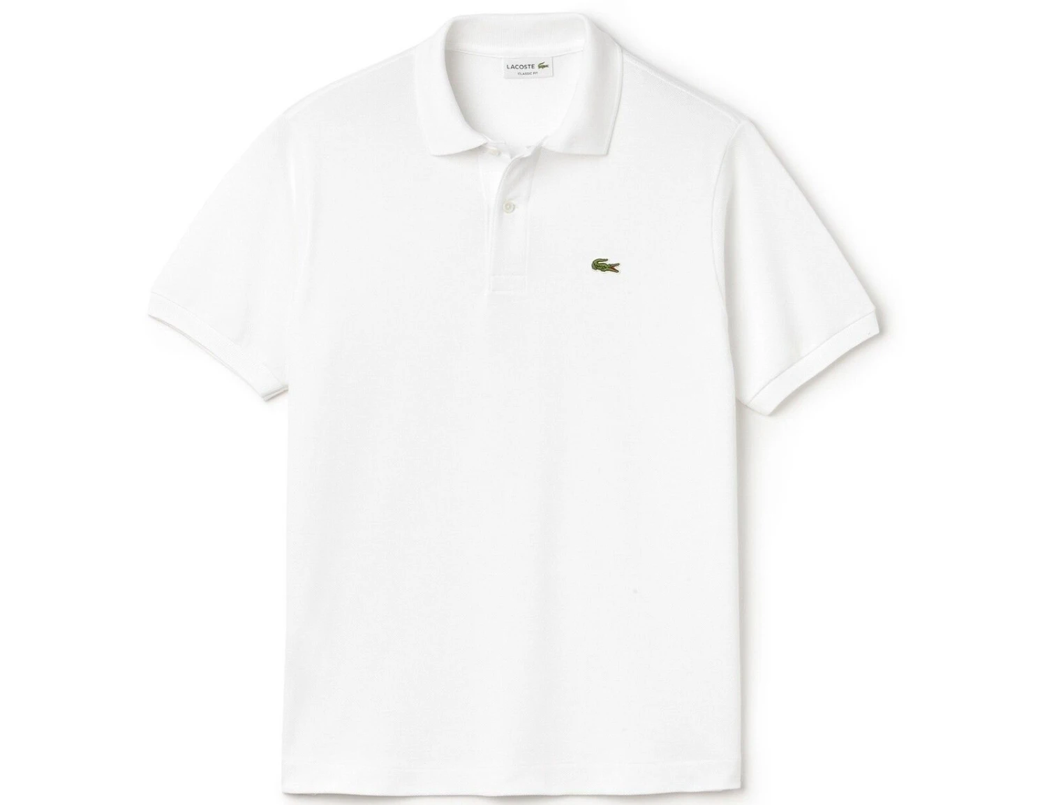 Lacoste - Classic Piqué Polo - Weißes Poloshirt 4 Lacoste - Classic Piqué Polo - Weißes Poloshirt – Bild 2