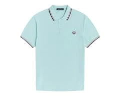 Fred Perry - Twin Tipped Shirt - Hellblaues Poloshirt -Shorts Poloshirts Geschaft M3600 275 45786 1 1