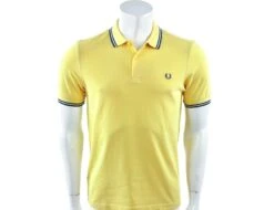 Fred Perry - Twin Tipped Shirt - Gelbes Poloshirt