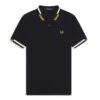 Fred Perry - Abstract Tipped Polo Shirt - Poloshirt Herren