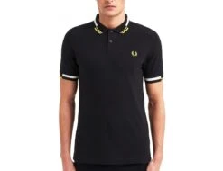Fred Perry - Abstract Tipped Polo Shirt - Poloshirt Herren -Shorts Poloshirts Geschaft M8551 102 43916 2