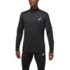 Asics - Core LS 1/2 Zip Winter Top - Schwarzes Sportshirt -Shorts Poloshirts Geschaft asics 2011c347 001