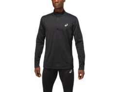 Asics - Core LS 1/2 Zip Winter Top - Schwarzes Sportshirt