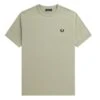 Fred Perry - Ringer T-Shirt - Light Green T-shirt -Shorts Poloshirts Geschaft m3519 m37
