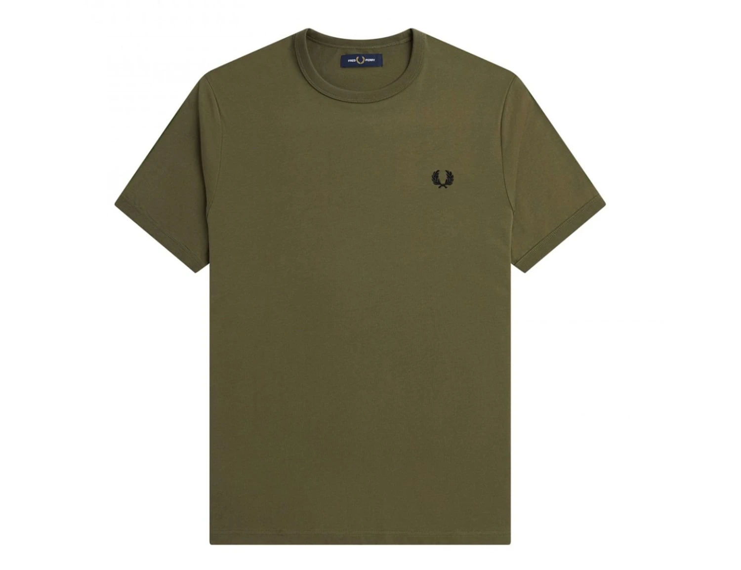 Fred Perry - Ringer T-Shirt - Army Green T-Shirt Men 3 Fred Perry - Ringer T-Shirt - Army Green T-Shirt Men