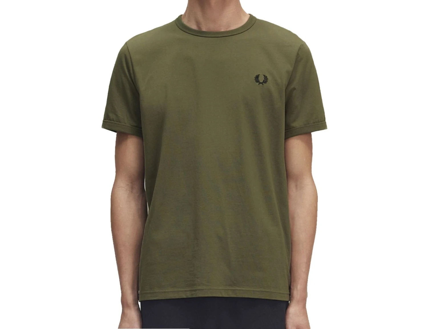 Fred Perry - Ringer T-Shirt - Army Green T-Shirt Men 5 Fred Perry - Ringer T-Shirt - Army Green T-Shirt Men – Bild 3
