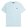 Fred Perry - Ringer T-Shirt - Light Blue T-Shirt -Shorts Poloshirts Geschaft m3519 r30