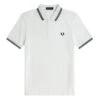 Fred Perry - Twin Tipped Shirt - White Polo Shirt Men 1 Fred Perry - Twin Tipped Shirt - White Polo Shirt Men -Shorts Poloshirts Geschaft m3600 200