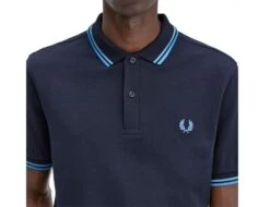 Fred Perry - Twin Tipped Shirt - Navy Polo Shirt -Shorts Poloshirts Geschaft m3600 r62c