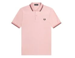 Fred Perry - Twin Tipped Shirt - Pink Polo Shirt Men