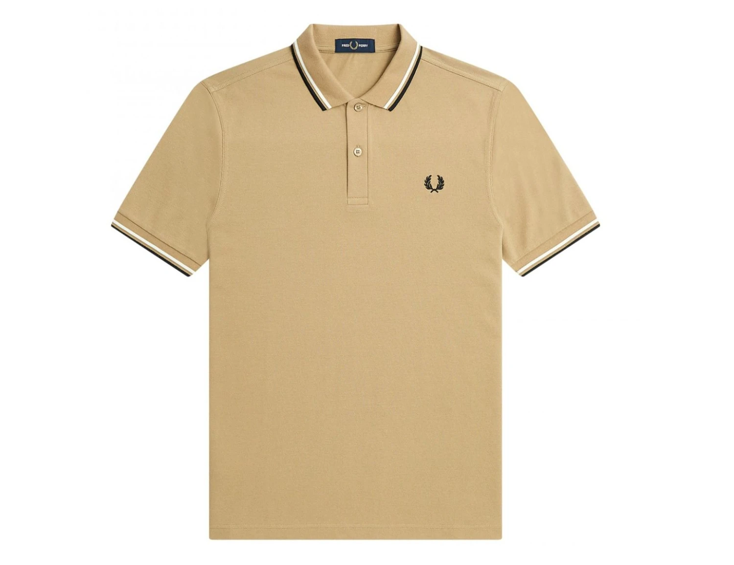 Fred Perry - Twin Tipped Shirt - Beige Polo Shirt 3 Fred Perry - Twin Tipped Shirt - Beige Polo Shirt