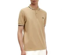 Fred Perry - Twin Tipped Shirt - Beige Polo Shirt 8 Fred Perry - Twin Tipped Shirt - Beige Polo Shirt -Shorts Poloshirts Geschaft m3600 r72b 1