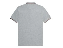 Fred Perry - Twin Tipped Shirt - Grey Polo Shirt Cotton 9 Fred Perry - Twin Tipped Shirt - Grey Polo Shirt Cotton -Shorts Poloshirts Geschaft m3600 r73c