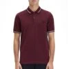 Fred Perry - Twin Tipped Shirt - Red Polo Men 2 Fred Perry - Twin Tipped Shirt - Red Polo Men -Shorts Poloshirts Geschaft m3600 r97