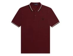 Fred Perry - Twin Tipped Shirt - Red Polo Men -Shorts Poloshirts Geschaft m3600 r97b