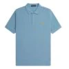 Fred Perry - Plain Shirt - Blue Polo Shirt Men -Shorts Poloshirts Geschaft m6000 n11