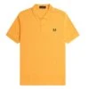 Fred Perry - Plain Shirt - Cotton Polo Shirt Yellow -Shorts Poloshirts Geschaft m6000 p95