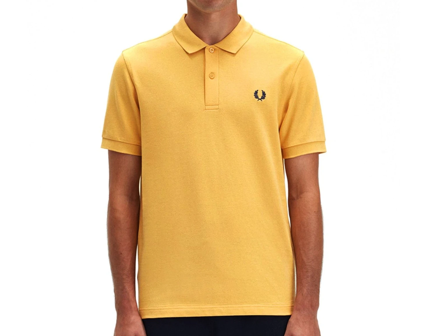 Fred Perry - Plain Shirt - Cotton Polo Shirt Yellow 5 Fred Perry - Plain Shirt - Cotton Polo Shirt Yellow – Bild 3