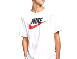 Nike - NSW Tee Icon Futura - White T-shirt -Shorts Poloshirts Geschaft nike ar5004 100c