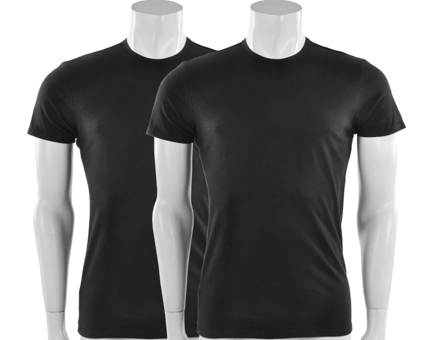 Puma - Basic 2 Pack Crew Tee - Schwarze Baumwollshirts 3 Puma - Basic 2 Pack Crew Tee - Schwarze Baumwollshirts